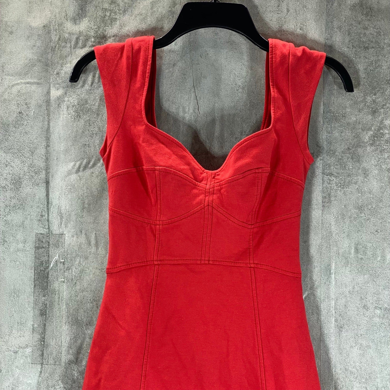 FRENCH CONNECTION Women's Scarlet V-Neck Cap-Sleeve Mini Dress SZ 0