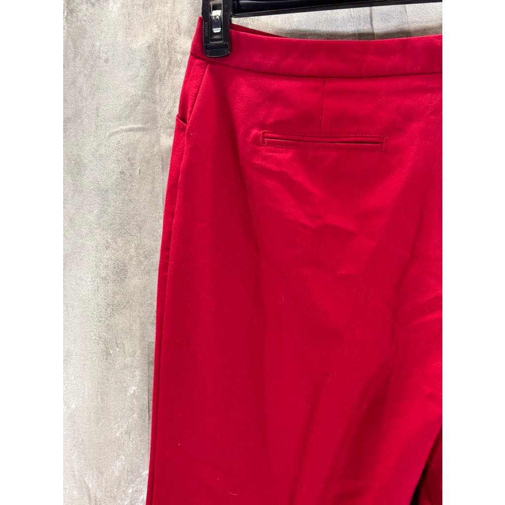 NICOLE MILLER New York Women's Red Straight Leg Dress Pants SZ 12