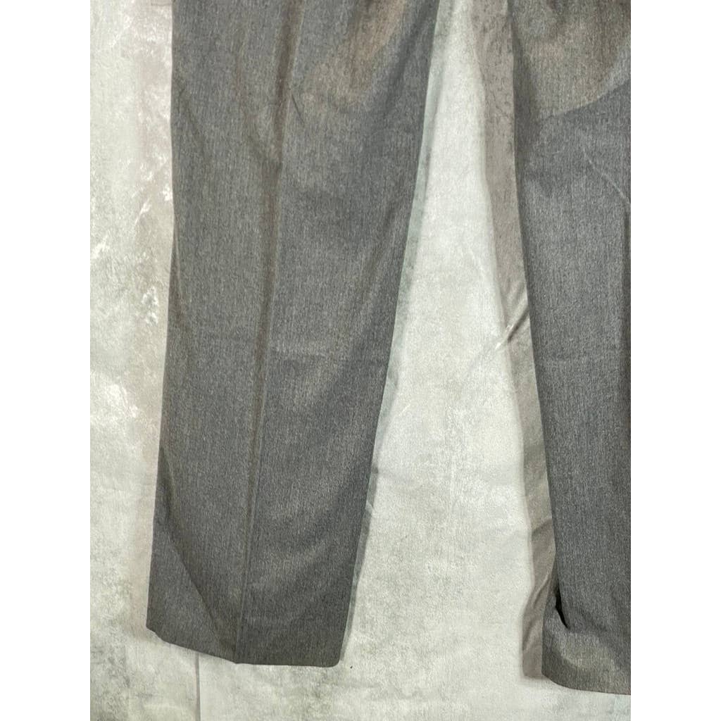 ZARA MAN Men's Heathered Gray Flat-Front Dress Pants SZ 32