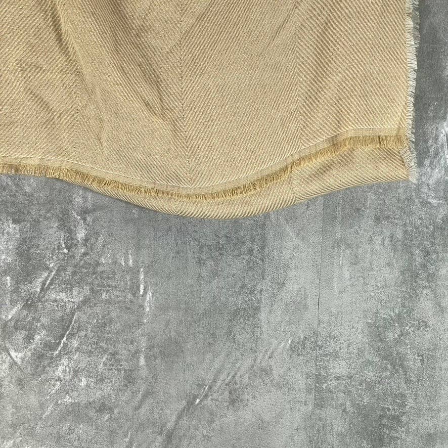 INC INTERNATIONAL CONCEPTS Women's Sand Two-Tone Shine Scarf SZ OS