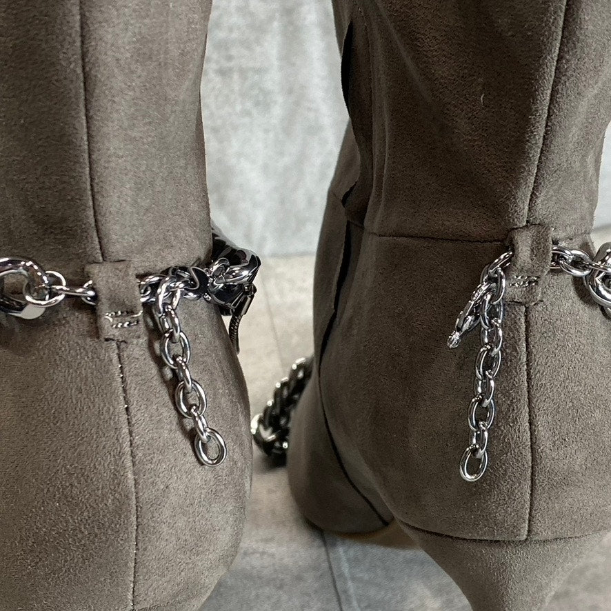 INC INTERNATIONAL CONCEPTS Women's Taupe Micro Reanna Pointed-Toe Stiletto READ