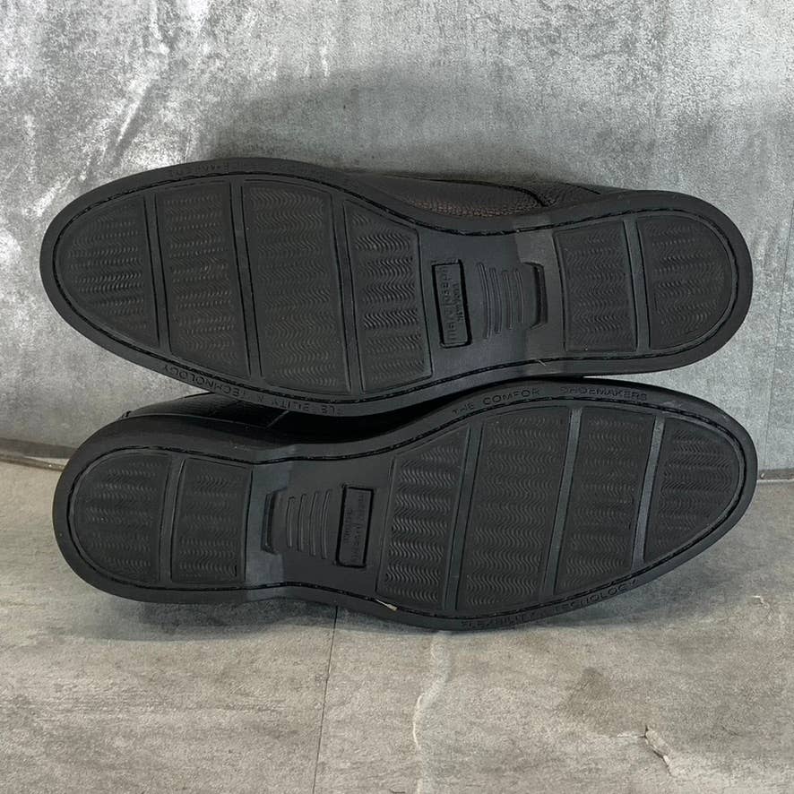 MJNY BY MARC JOSEPH Men's Black Leather Wellington Lace-Up Oxfords SZ 9