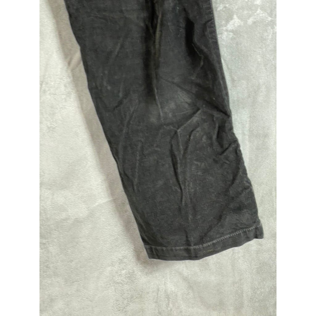 BOSS HUGO BOSS Men's Black Corduroy Regular-Fit Pants SZ 32R