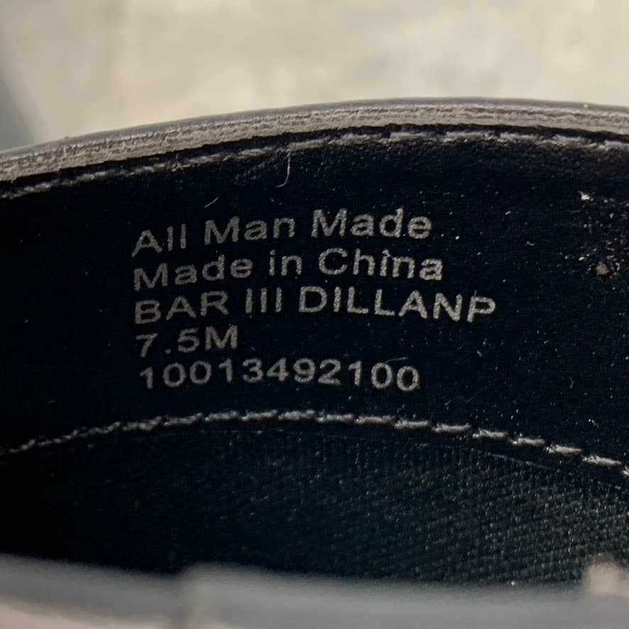 BAR III Women's Black Smooth Dillan Peep-Toe Front-Zip Shooties SZ 7.5