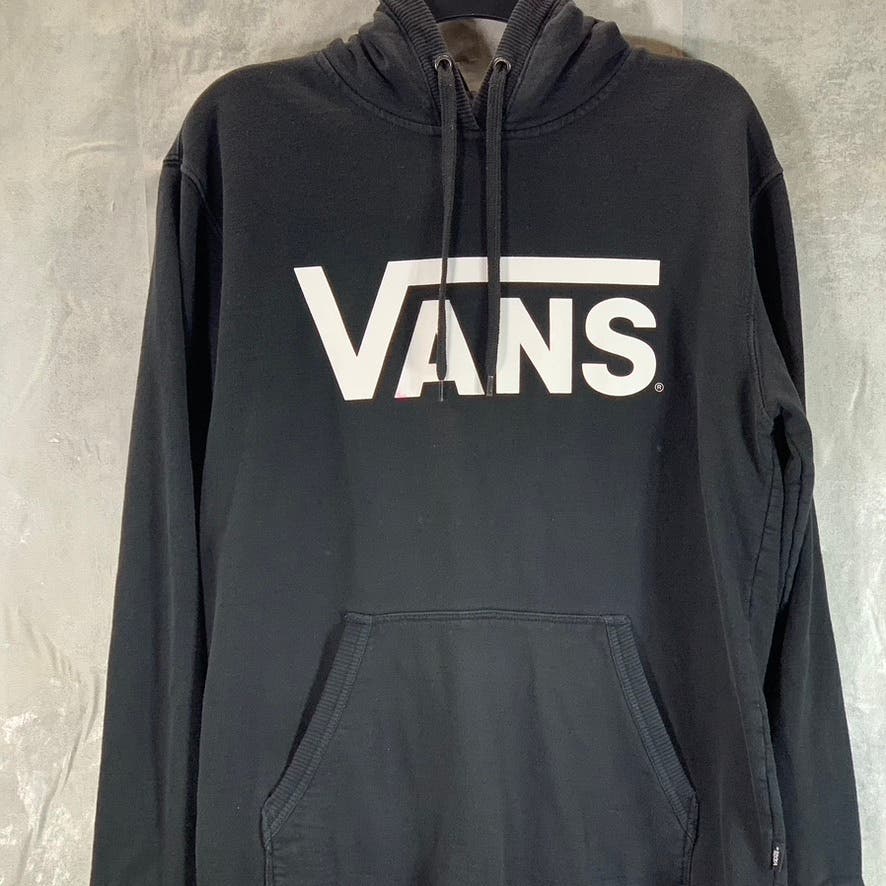 VANZ Men's Black Classic Large Logo Pullover Hoodie SZ M