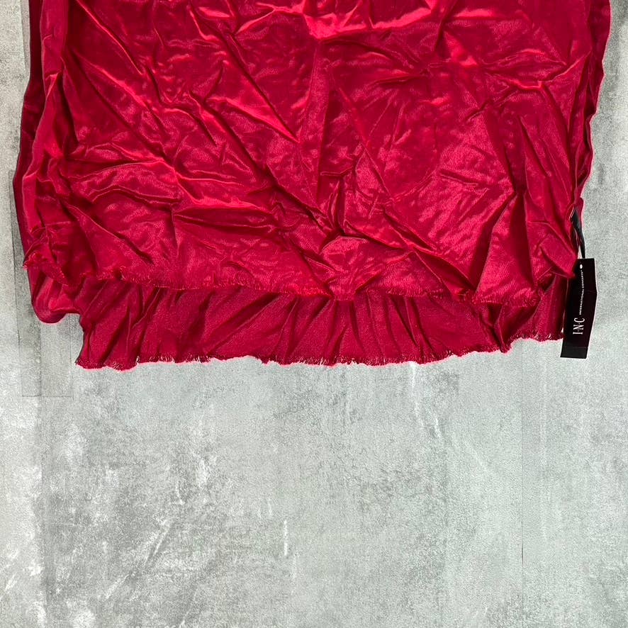 INC INTERNATIONAL CONCEPTS Women's Baked Apple Solid Knit Wrap Scarf SZ OS