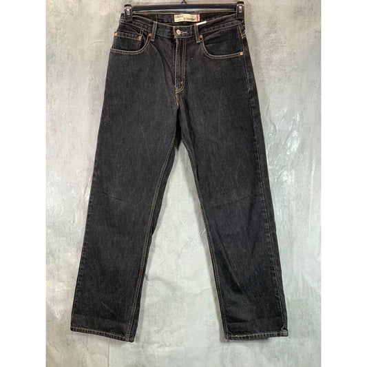LEVI'S STRAUSS & CO. Men's Black Wash 569 Loose Straight Jeans SZ 32X34