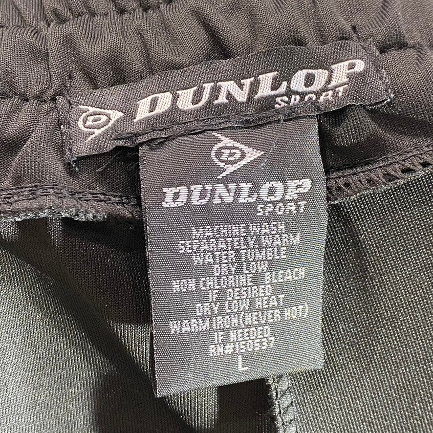 DUNLOP SPORT Men's Black Elastic Drawstring Quick To Dry Jogger Pants SZ L