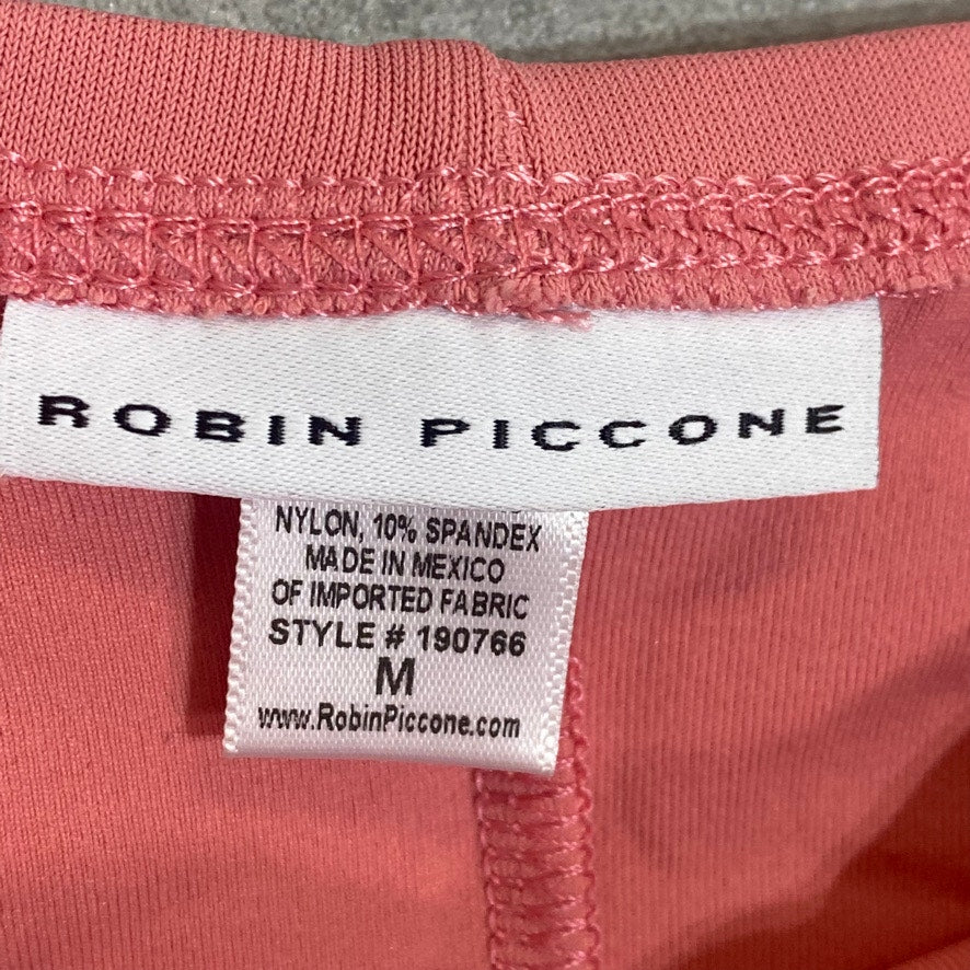 ROBIN PICCONE Pink Lemonade Lily Sash Hipster Moderate Coverage Bikini Bottoms SZ M