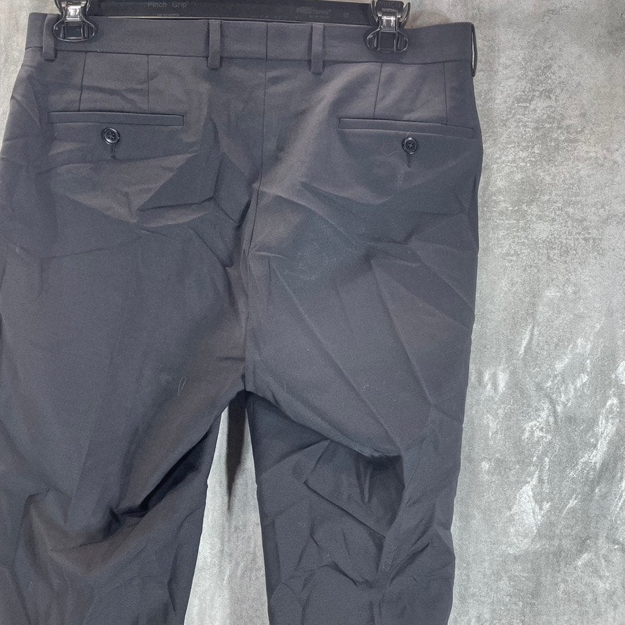 BAR III Men's Charcoal Solid Skinny-Fit Wrinkle-Resistant Wool Pants SZ 34X34