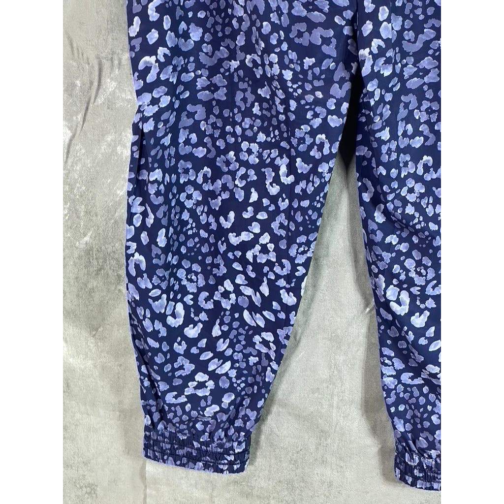 TOMMY BAHAMA Women's Blue Leopard Print Islandzone Pull-On Jogger Pant SZ XL