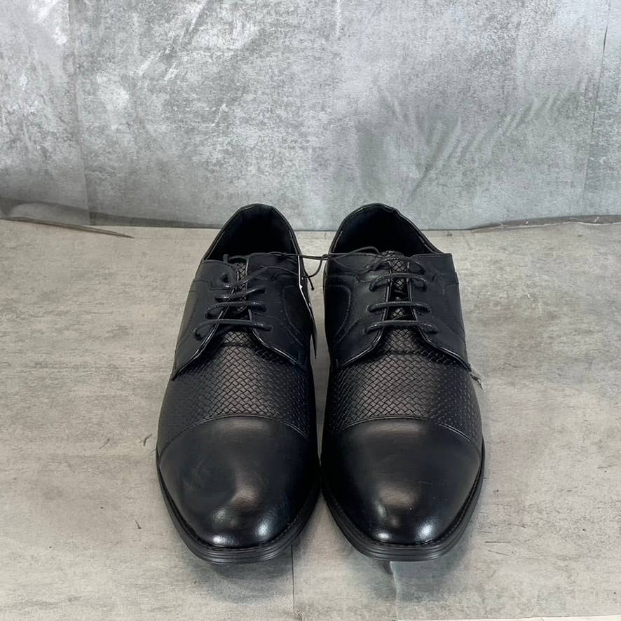 XRAY Men's Black Faux Leather Fellini Cap Toe Lace-Up Oxford Shoes SZ 9.5