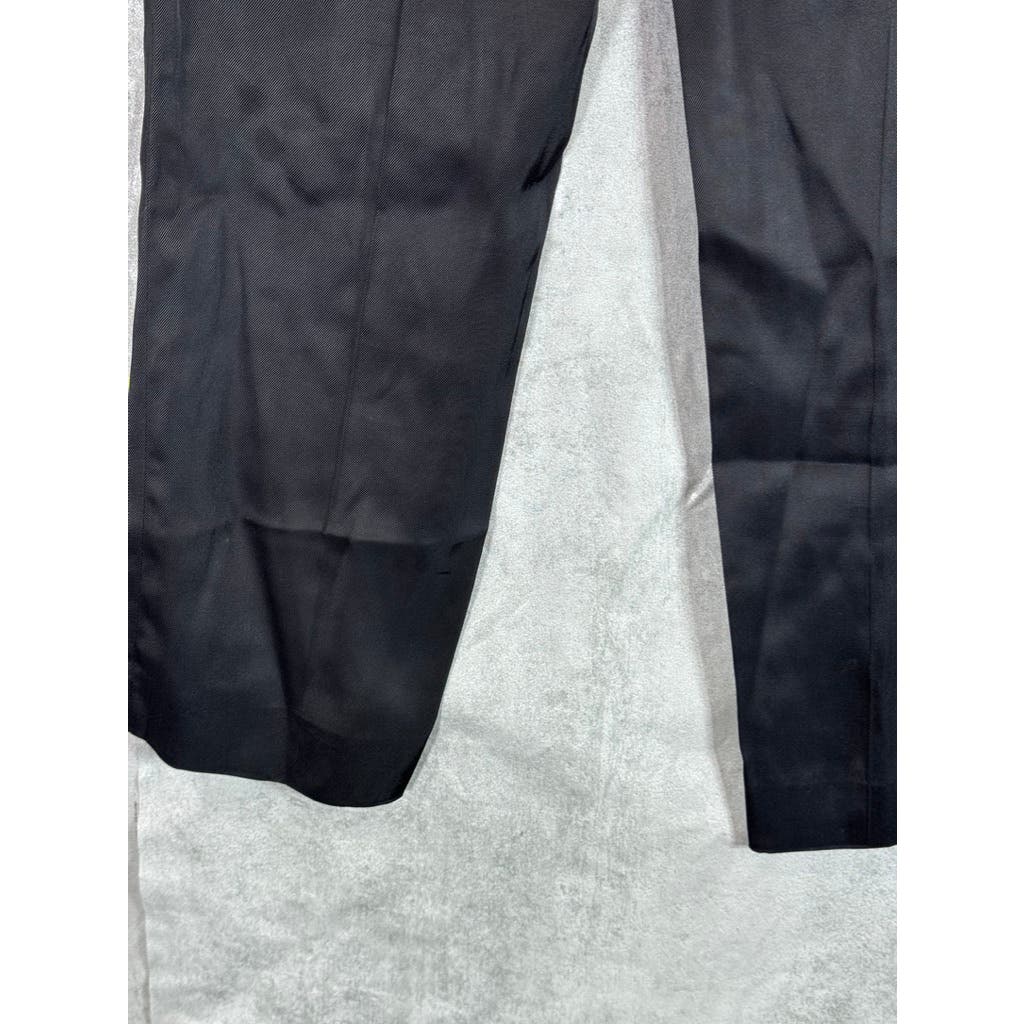 TRUSSARDI Women's Black Solid Tapered Trousers SZ 40 IT US 26/27