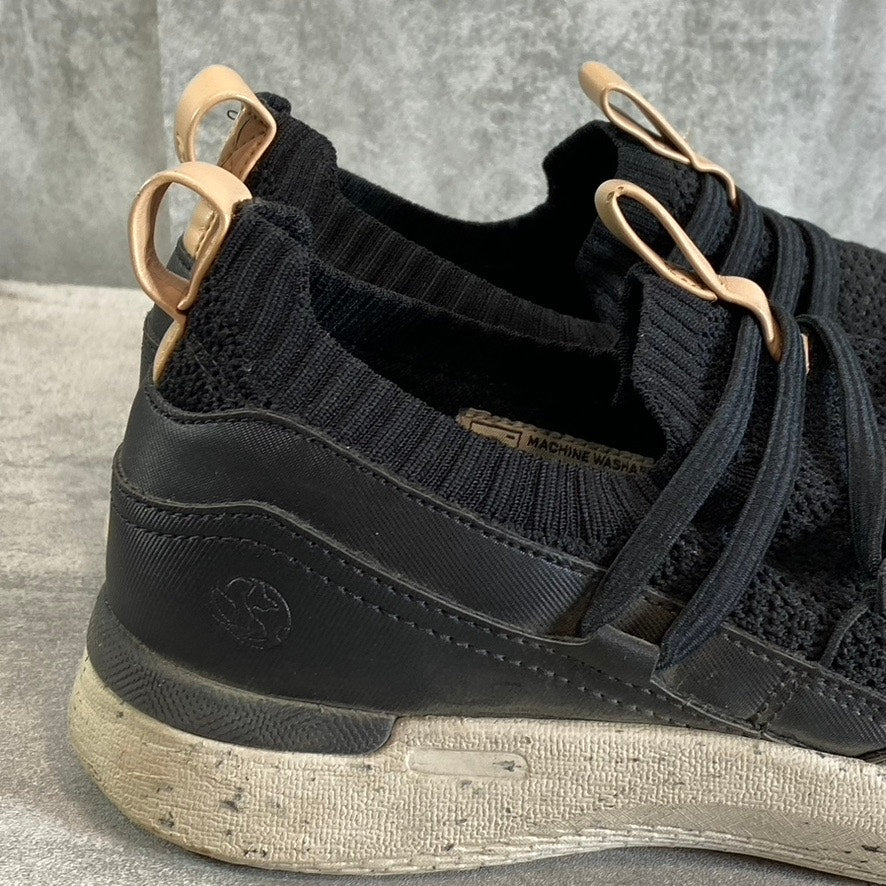 ROCKPORT Women's Black Knit TruFLEX Fly Washable Bungee Slip-On Sneakers SZ 8.5