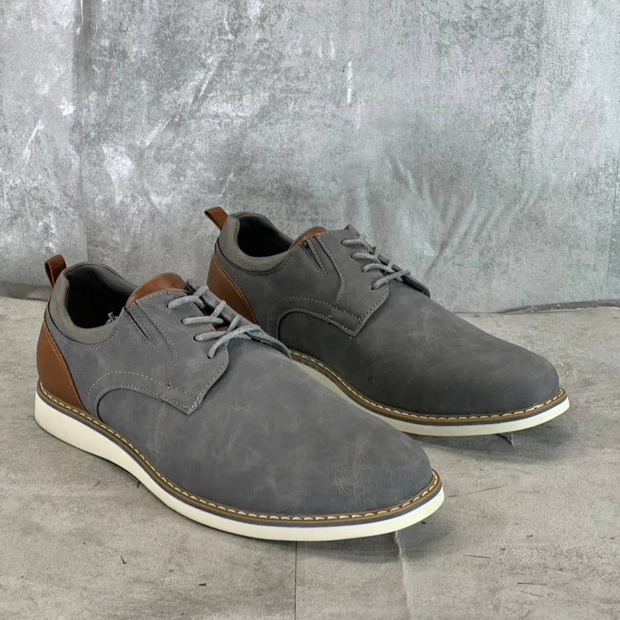 RESERVED FOOTWEAR NEW YORK Men's Grey Vertigo Lace-Up Oxford Shoes SZ 9