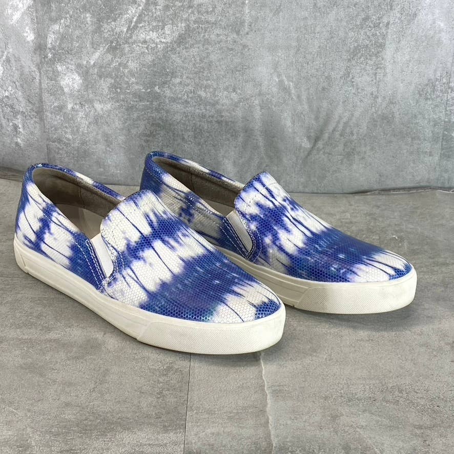 NATURALIZER Women's Blue Tie-Dye Aileen Round-Toe Slip-On Sneakers SZ 10