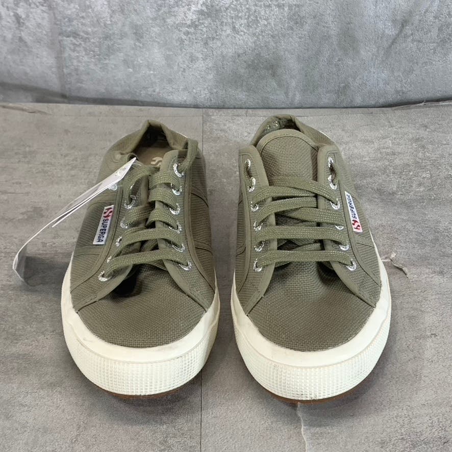 SUPERGA Women's Green Safari Lace-Up Mule Sneakers SZ 7 M 8.5 W