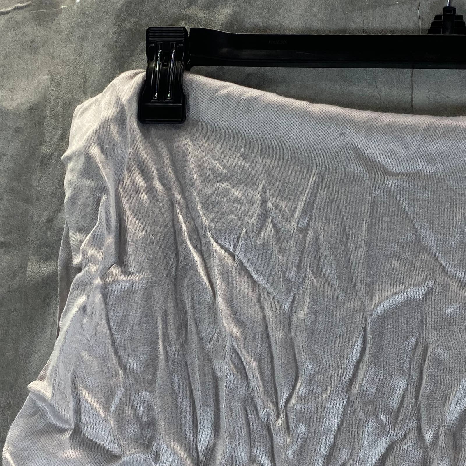 INC INTERNATIONAL CONCEPTS Women's Silver Gemstone Embellished Trim Wrap SZ OS