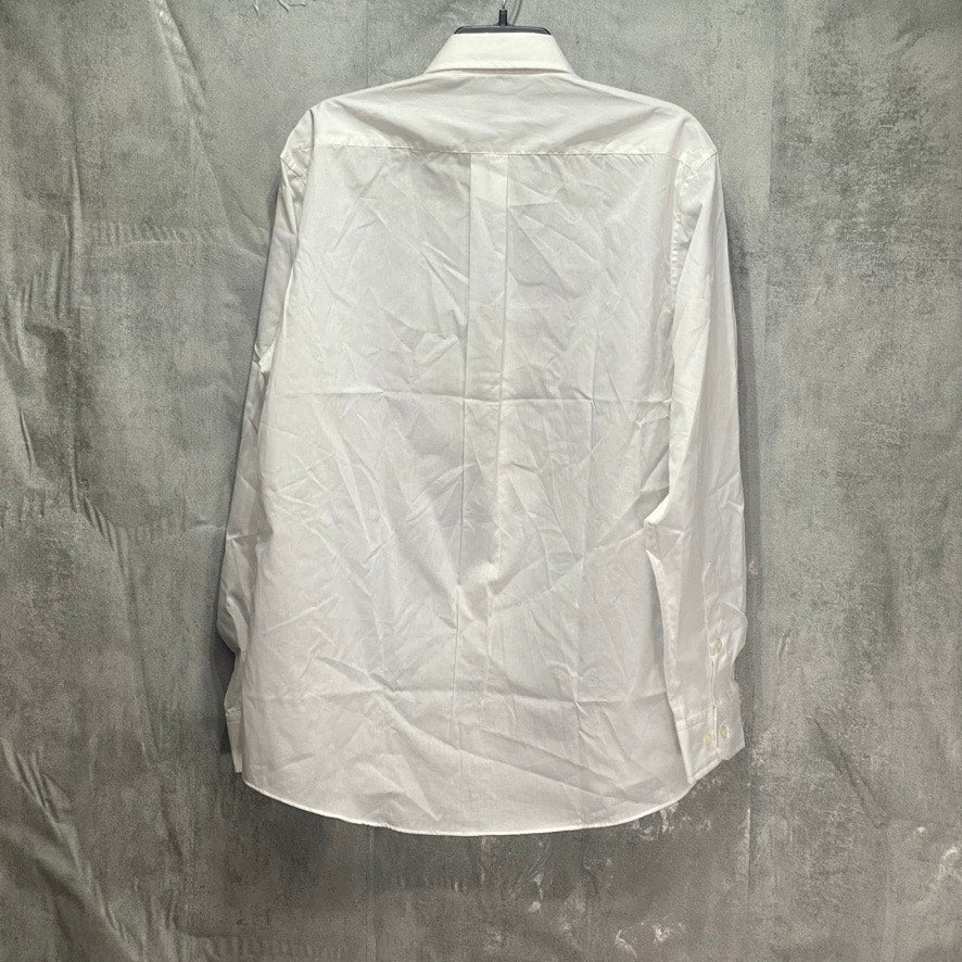 CLUB ROOM White Regular Fit Solid Long Sleeve Dress Shirt SZ M (15.5 34/35)