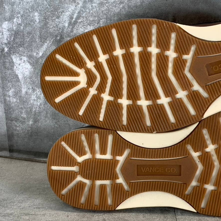 VANCE CO. Men's Brown Faux Leather Jedd Cap Toe Lace-Up Oxford SZ 9.5