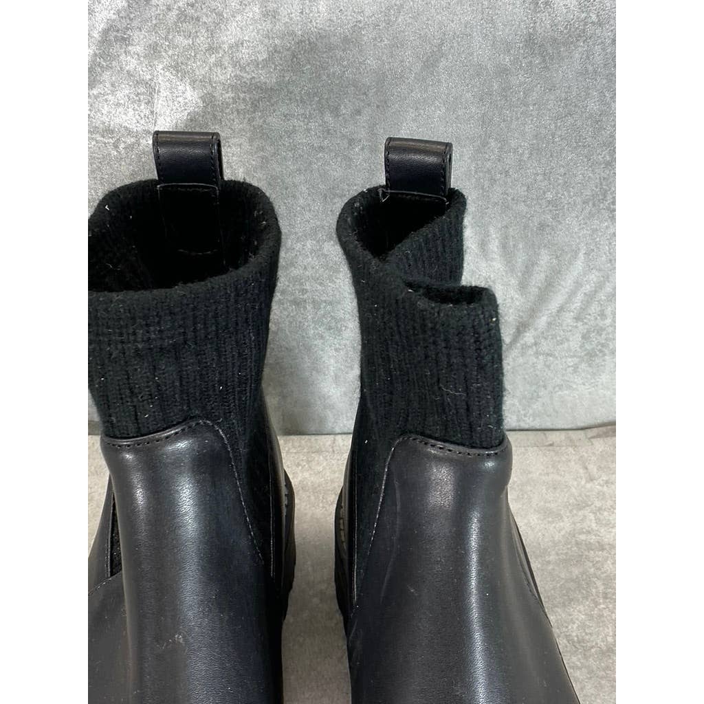 GIANI BERNINI Women's Black Maxxine Memory Foam Pull-On Ankle Boots SZ 7.5