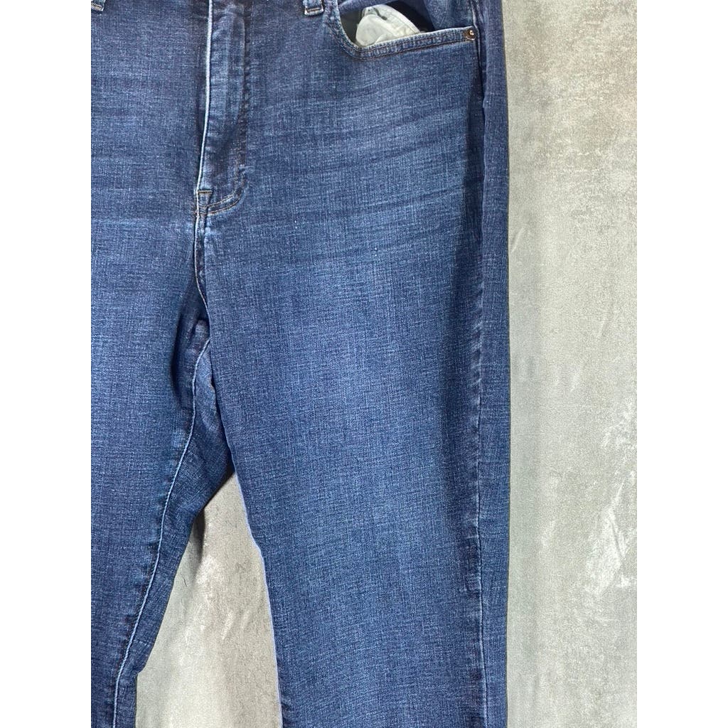 PISTOLA Women's Dark Wash Stretch Mid-Rise Skinny-Leg Denim Jeans SZ 32