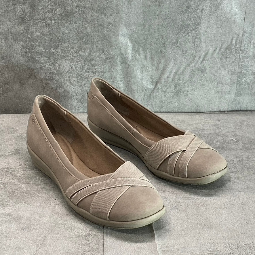 EASY SPIRIT Women's Taupe Acasia Round-Toe Slip-On Ballet Flats SZ 5.5