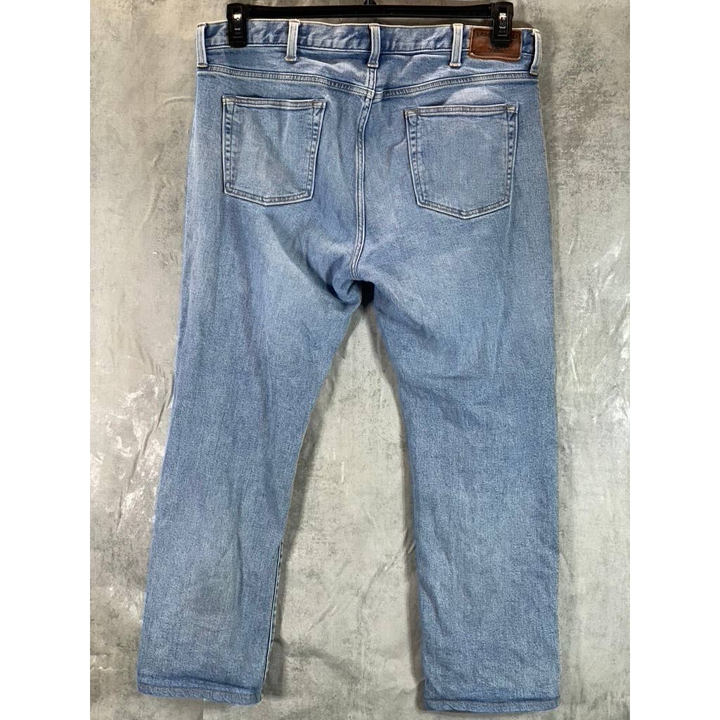 LANDS' END Men's Stone Wash Square Rigger Straight-Fit Jeans SZ 38