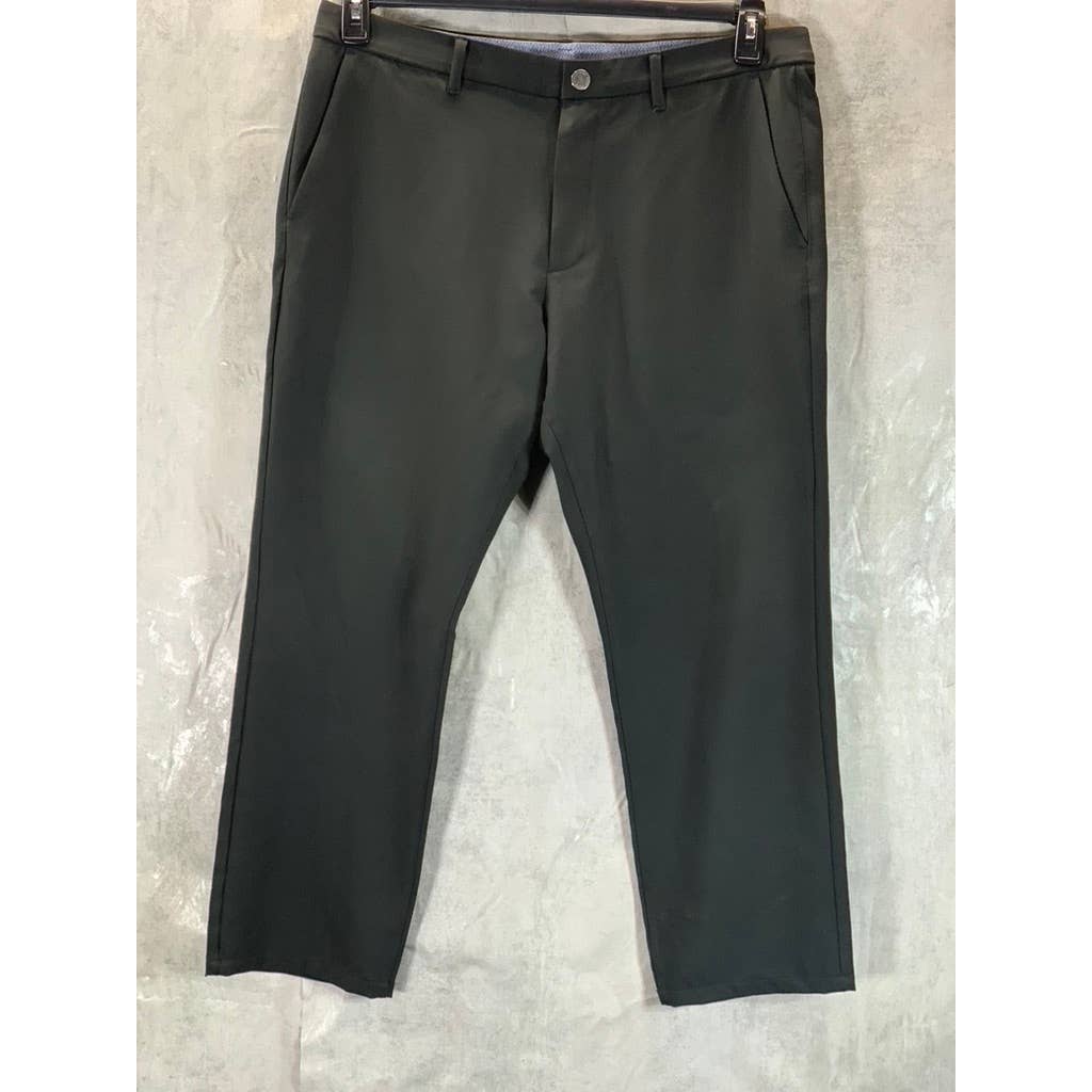 BONOBOS Men's Jet Black Performance Link Athletic Golf Pants SZ 36X30