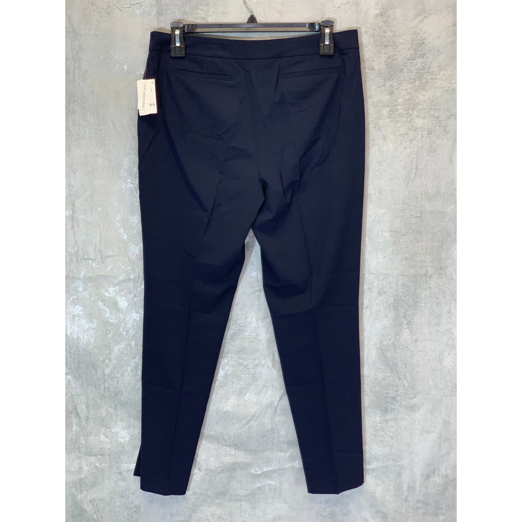 BAR III Women's Navy Straight-Leg Ankle Dress Pants SZ 14