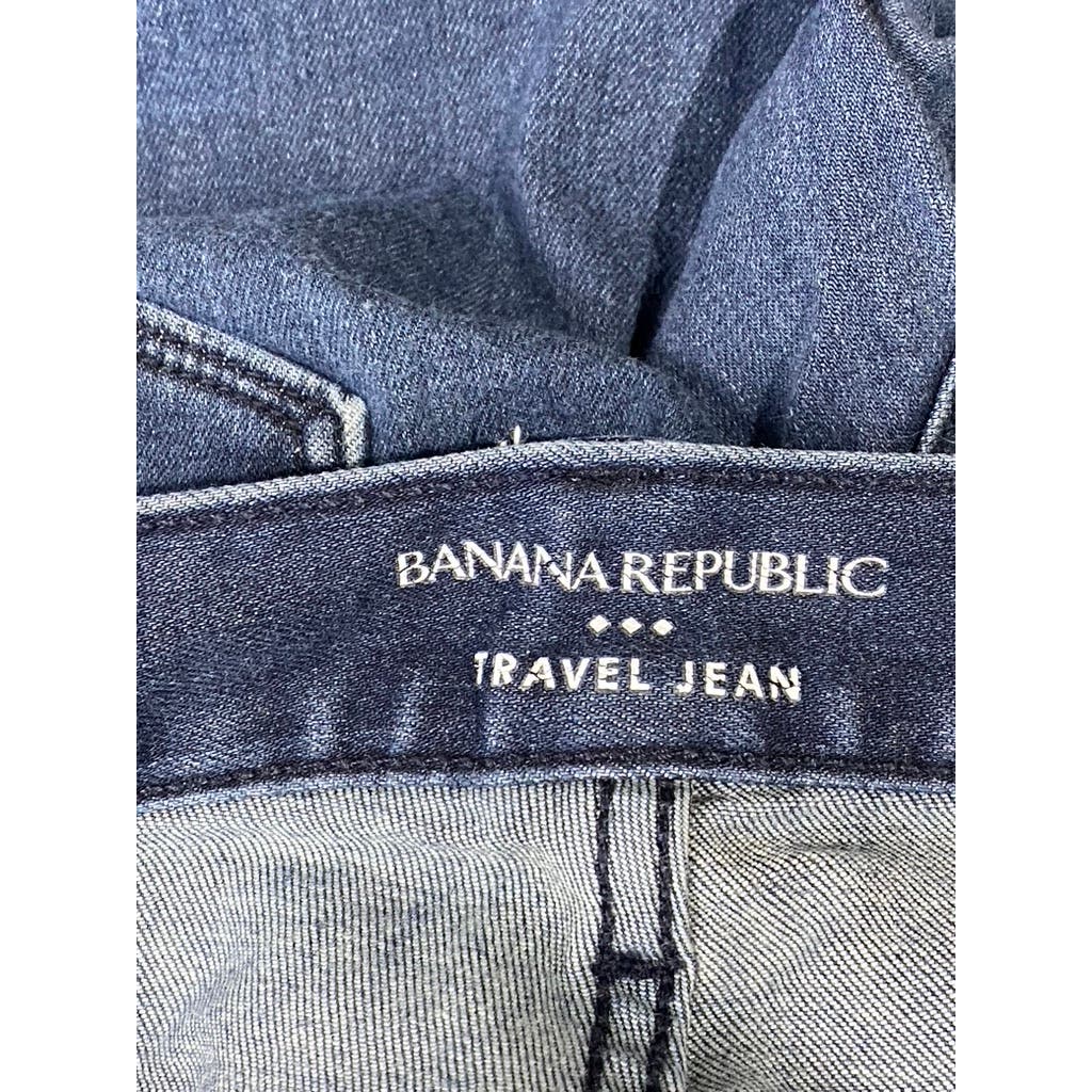 BANANA REPUBLIC Men's Dark Wash Slim-Fit Washwell Travel Jeans SZ 34X34