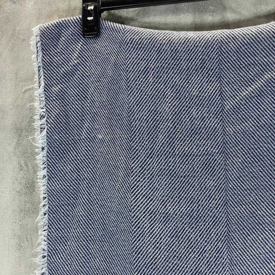 INC INTERNATIONAL CONCEPTS Women's Navy Two-Tone Shine Scarf SZ OS