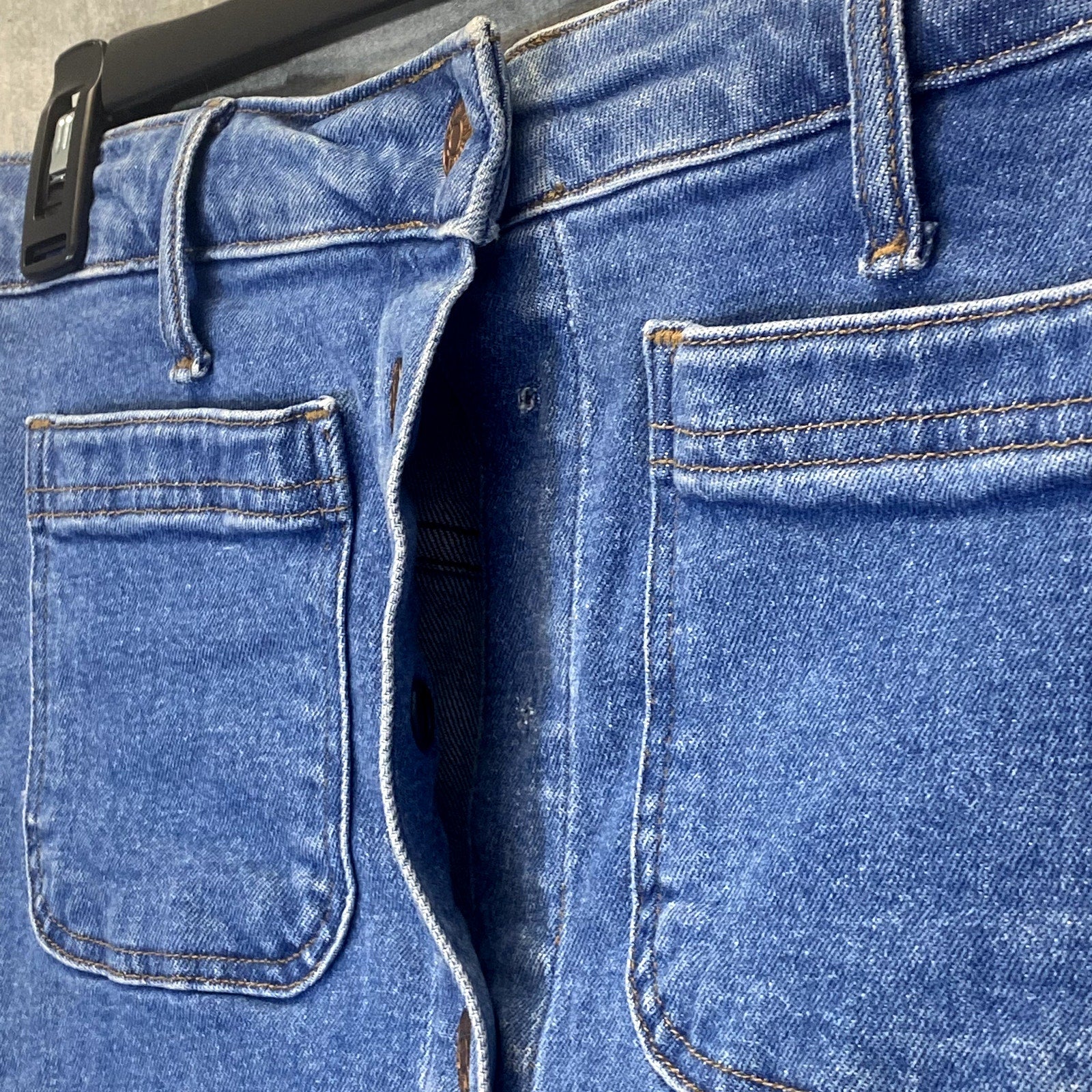 MADEWELL Women's Knowlton Wash Button-Front Denim Mini Skirt SZ 28