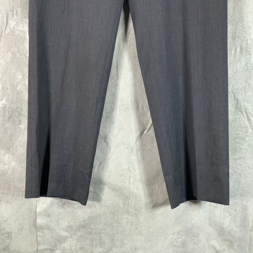 MICHAEL KORS Men's Charcoal Modern-Fit Wool Flat front Suit Pants SZ 32
