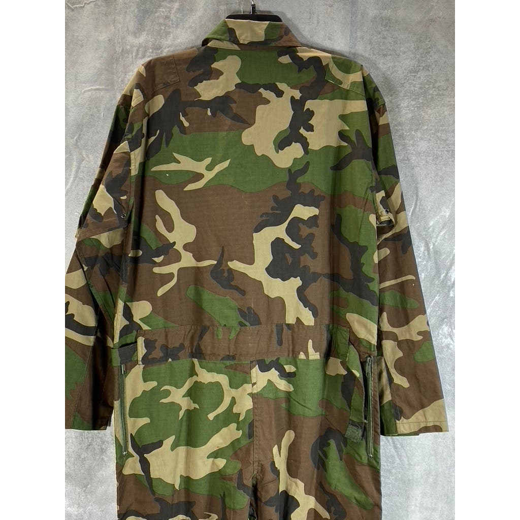 ROTHCO Men's Woodland Camo One-Piece Pull-On Flightsuit SZ S