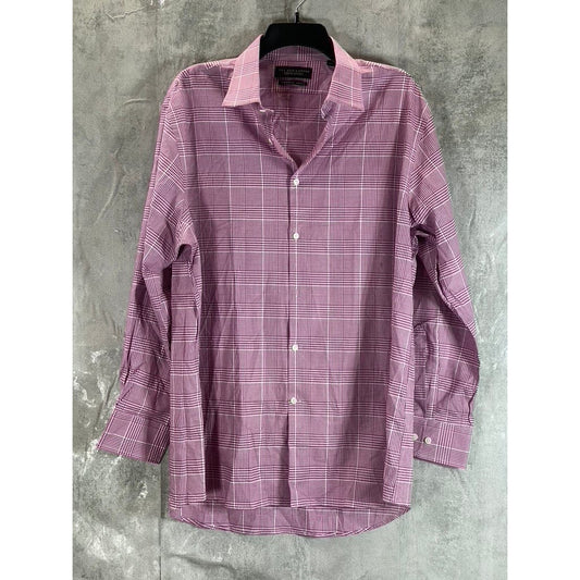 THE MEN'S STORE At Bloomingdales Men's Red Check Stretch Dress Shirt 17 32/33