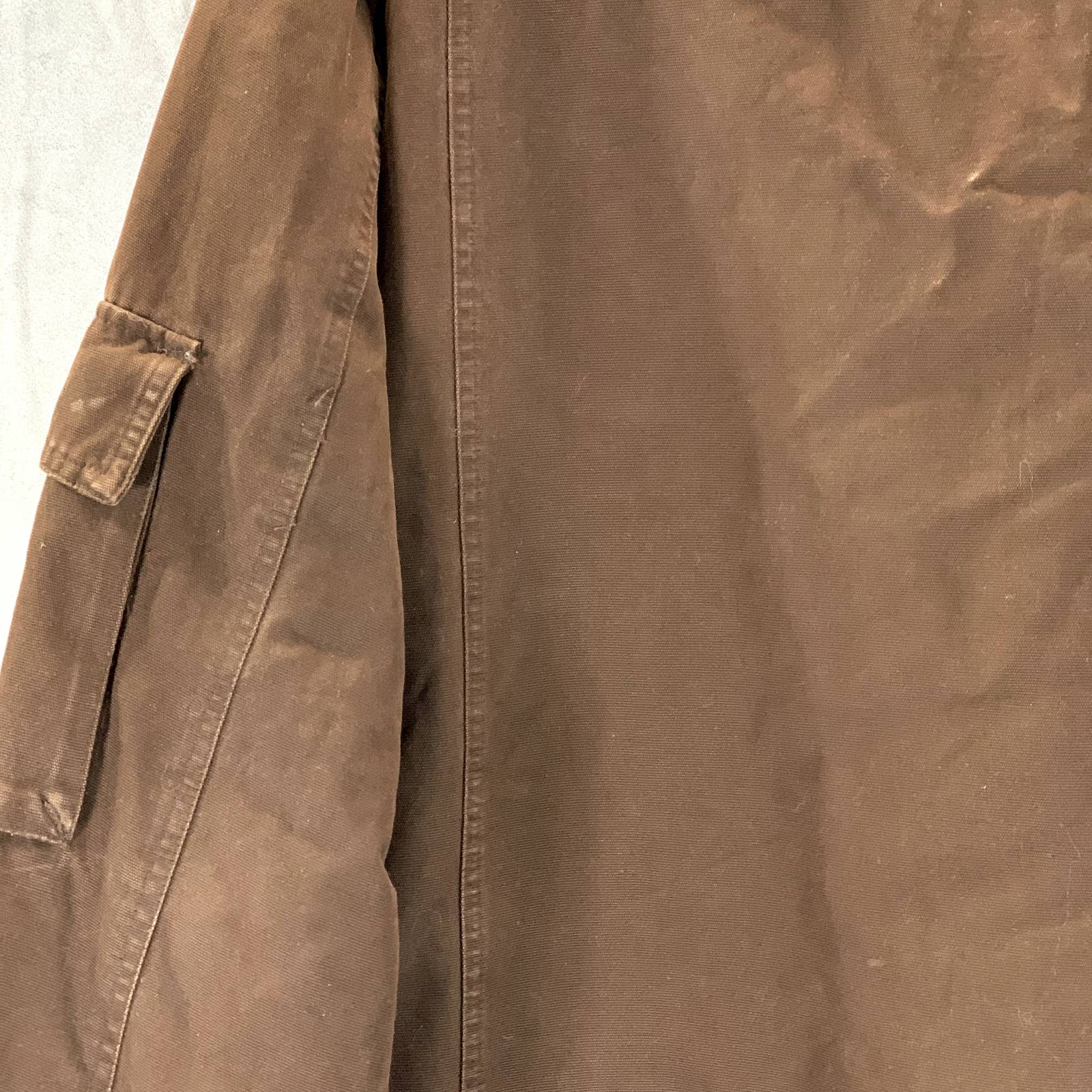 EDDIE BAUER Men's Big&Tall Vintage Brown Full-Zip Utility Jacket SZ XL/T