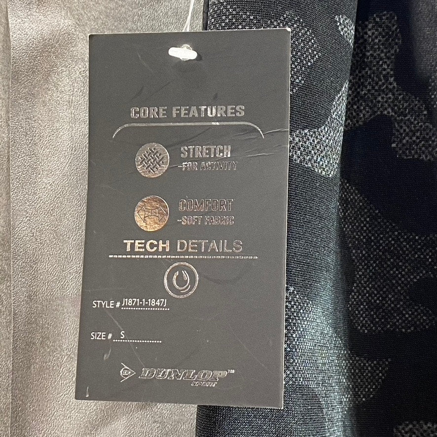 DUNLOP SPORT Men's Dark Grey Camo Pull-On Jogger Sweatpants SZ S