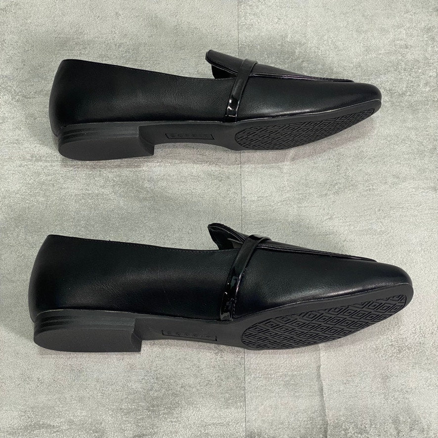 ESPRIT Black Madison Slip-On Almond Toe Loafers SZ 9