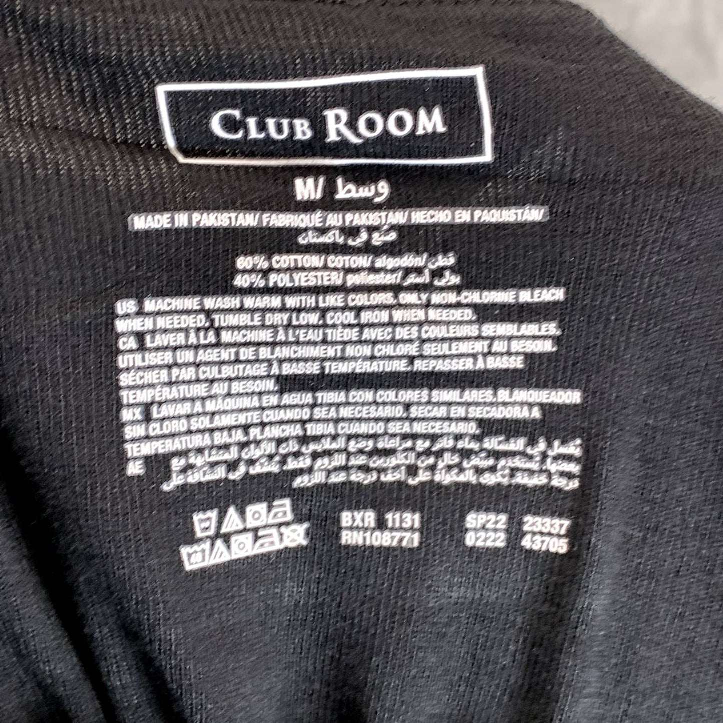 CLUB ROOM Men's Solid Black 8-Pack Tagless No-Rise Up Boxer Briefs SZ M