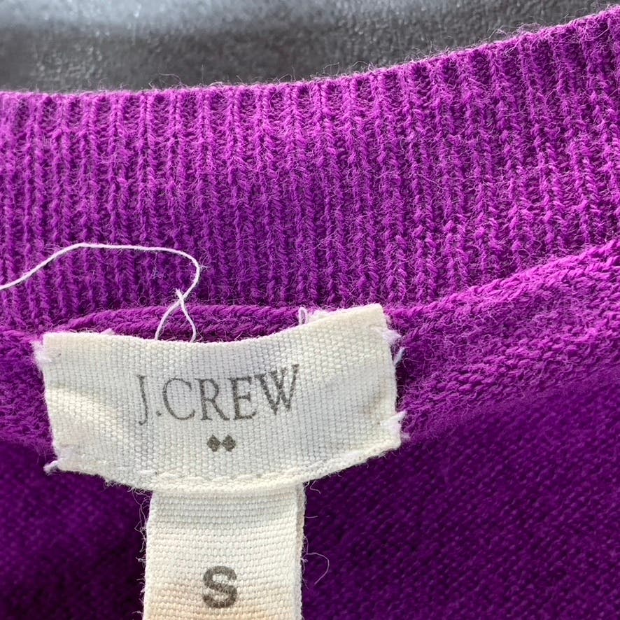 J.CREW Women's Purple Crewneck Lightweight Long Sleeve Pullover Sweater SZ S