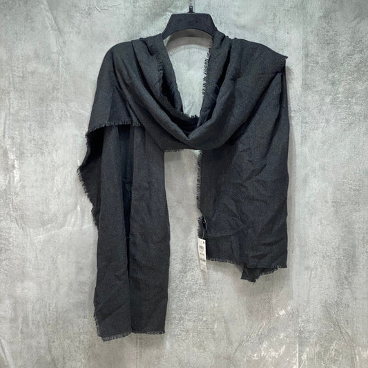 INC INTERNATIONAL CONCEPTS Black Textured Shiny Wrap OS