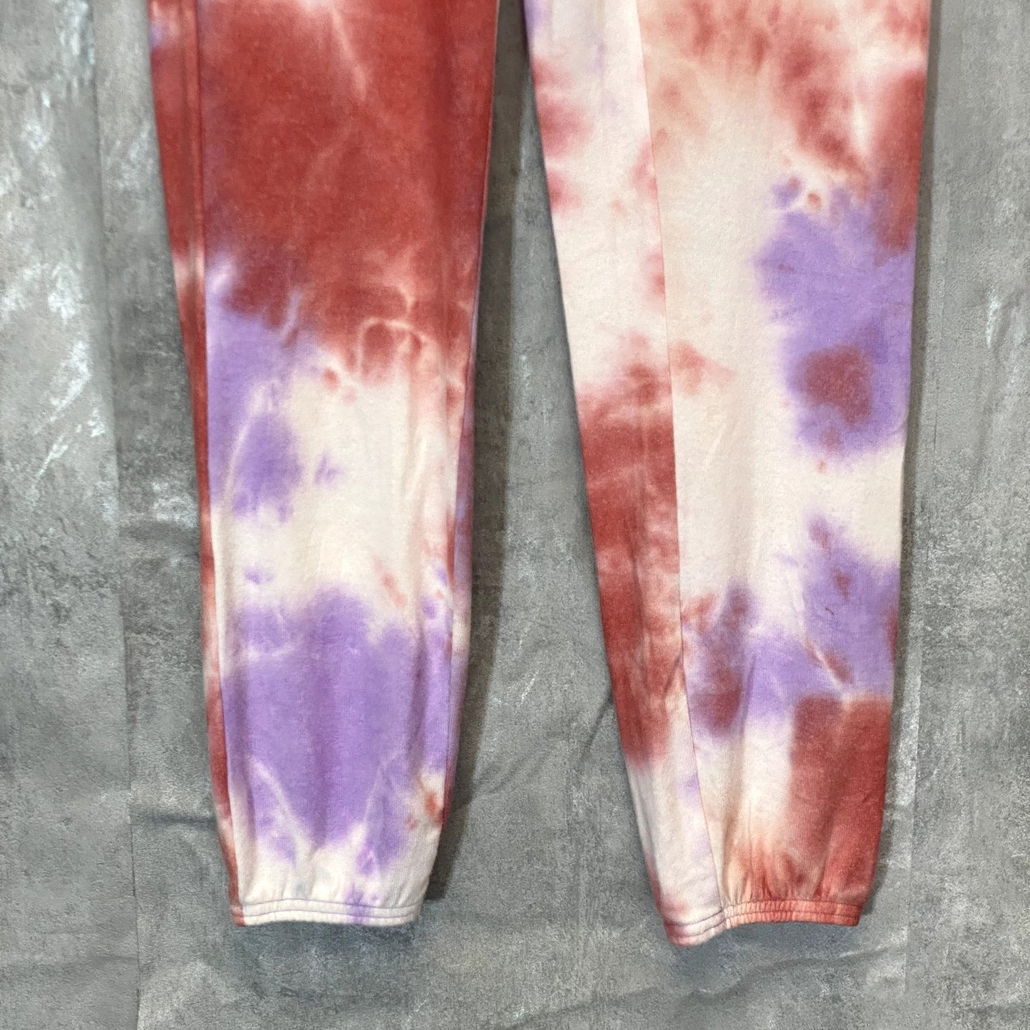 FREE PRESS Women's Purple Sheer Tie-Dye Elastic Drawstring Waistband Jogger Pants SZ XS