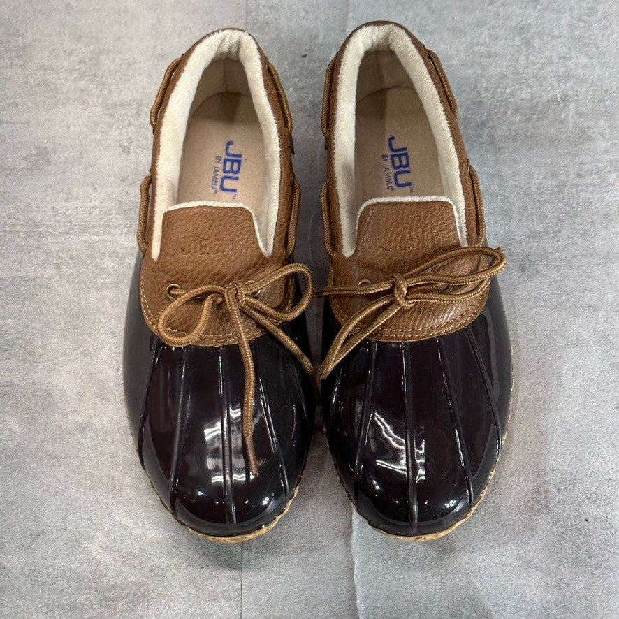 JBU By Jambu Women's Chocolate Brown Woodbury Casual Waterproof Duck Shoes SZ 9