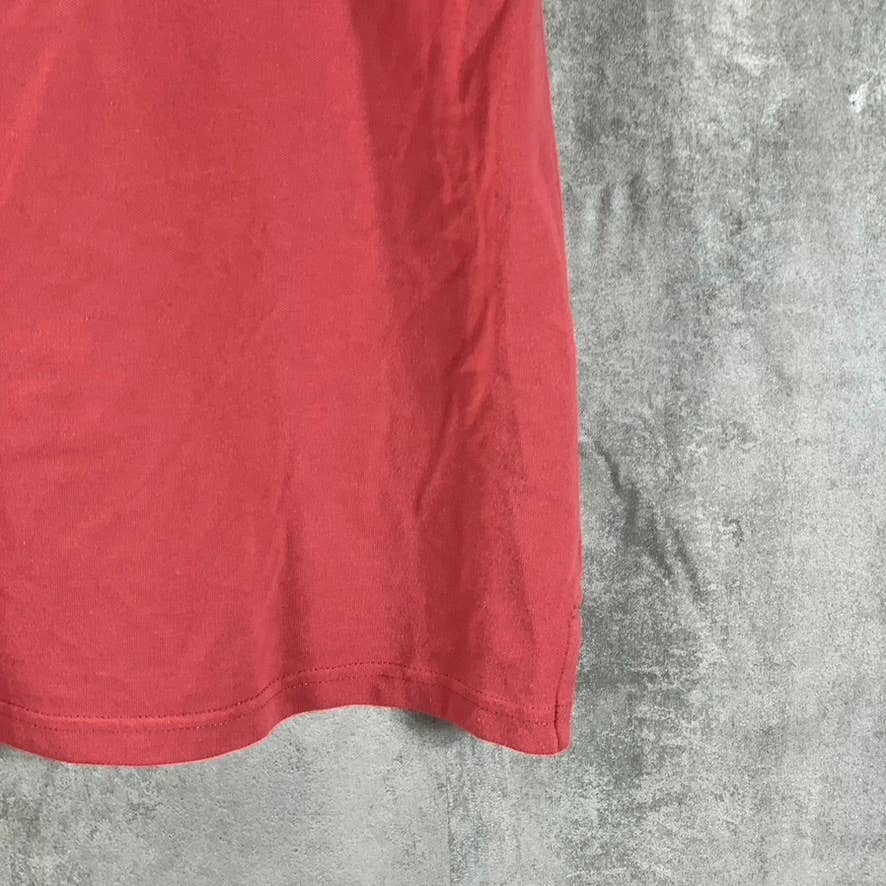 J.CREW Men's Dusty Red Flex Pique Short-Sleeve Polo Shirt SZ L