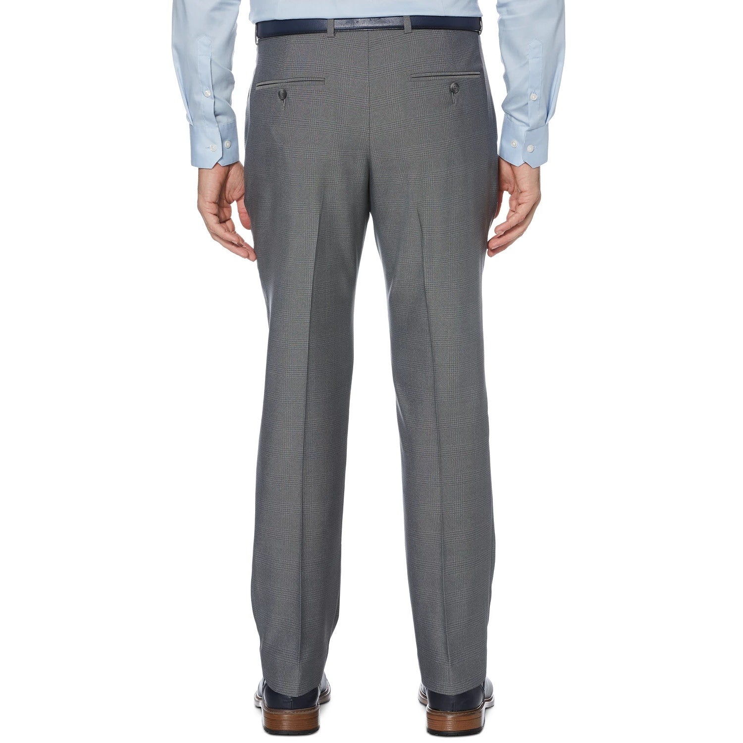 PERRY ELLIS Portfolio Gray Modern-Fit Performance Dress Pants SZ 42X30
