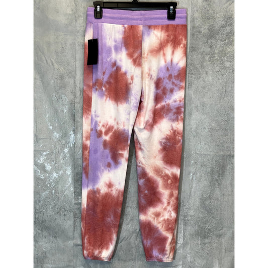 FREE PRESS Women's Purple Sheer Tie-Dye Elastic Drawstring Waistband Jogger Pants SZ XS