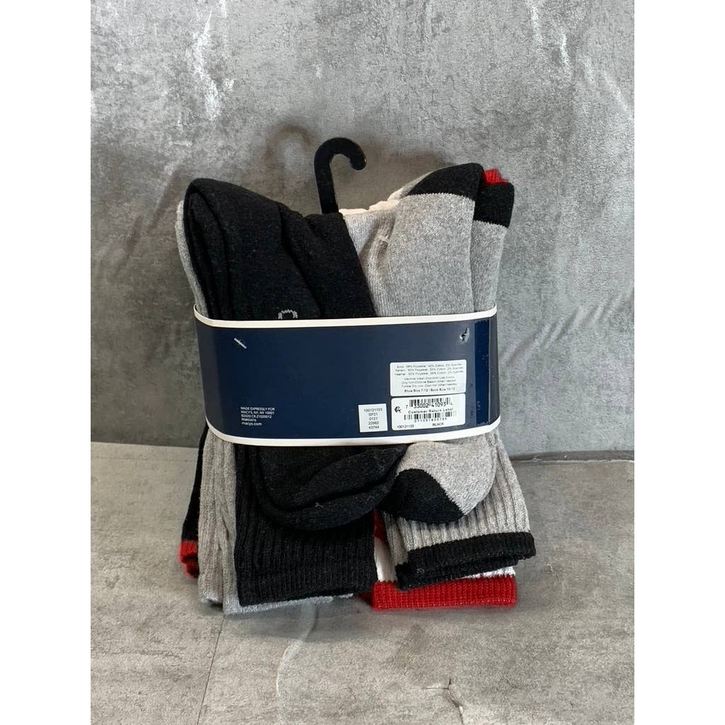 CLUB ROOM Men's Multi Striped 8-Pack Crew Socks SZ 10-13