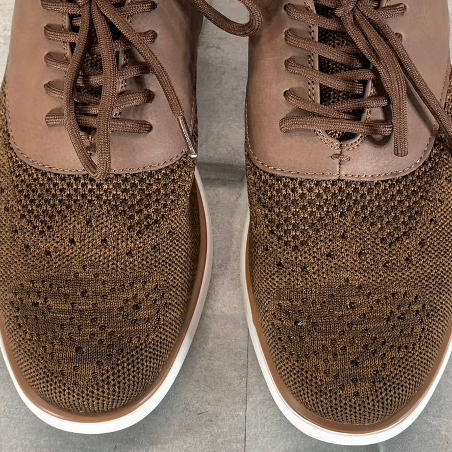 VANCE CO. Men's Brown Knit Waller Casual Lace-Up Dress Shoes SZ 9