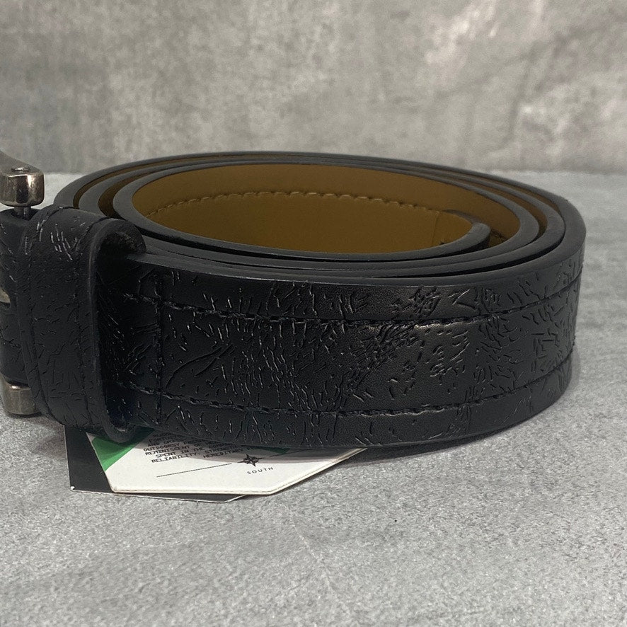 MIO MARINO Black Jean Prong Buckle Task Belt SZ 44